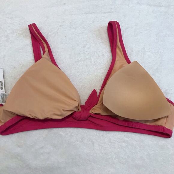 J. Crew NWT Pink Swim Front Knot Top Women Various - Picture 7 of 10